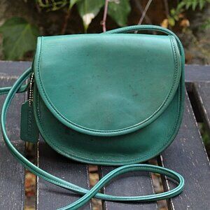 Coach Vintage - Casey Crossbody Bag 9923 in Jade Green, USA 1990s READ